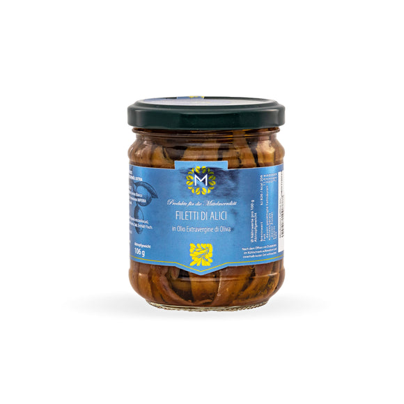 La Meraviglia Filetti di Alici Extra / La Meraviglia Eingelegte Sardellen LaMeravigliaDE 200g