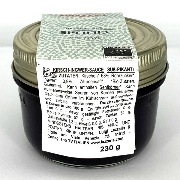 Bio-Kirsch-Ingwer-Sauce Gourmet La Meraviglia 