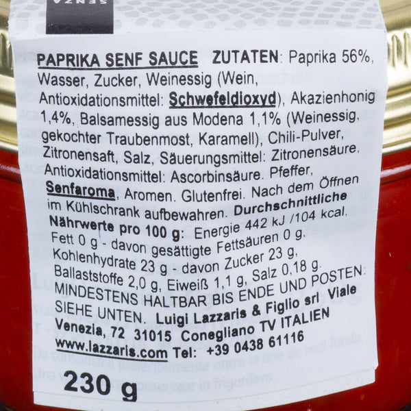 Paprika Senf-Sauce 230g La Meraviglia 