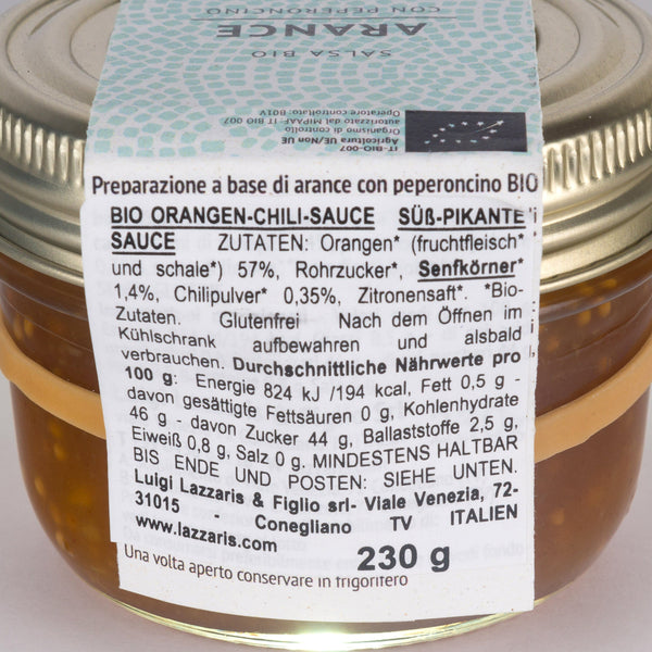 Orangen Chili-Sauce Bio 230g La Meraviglia 